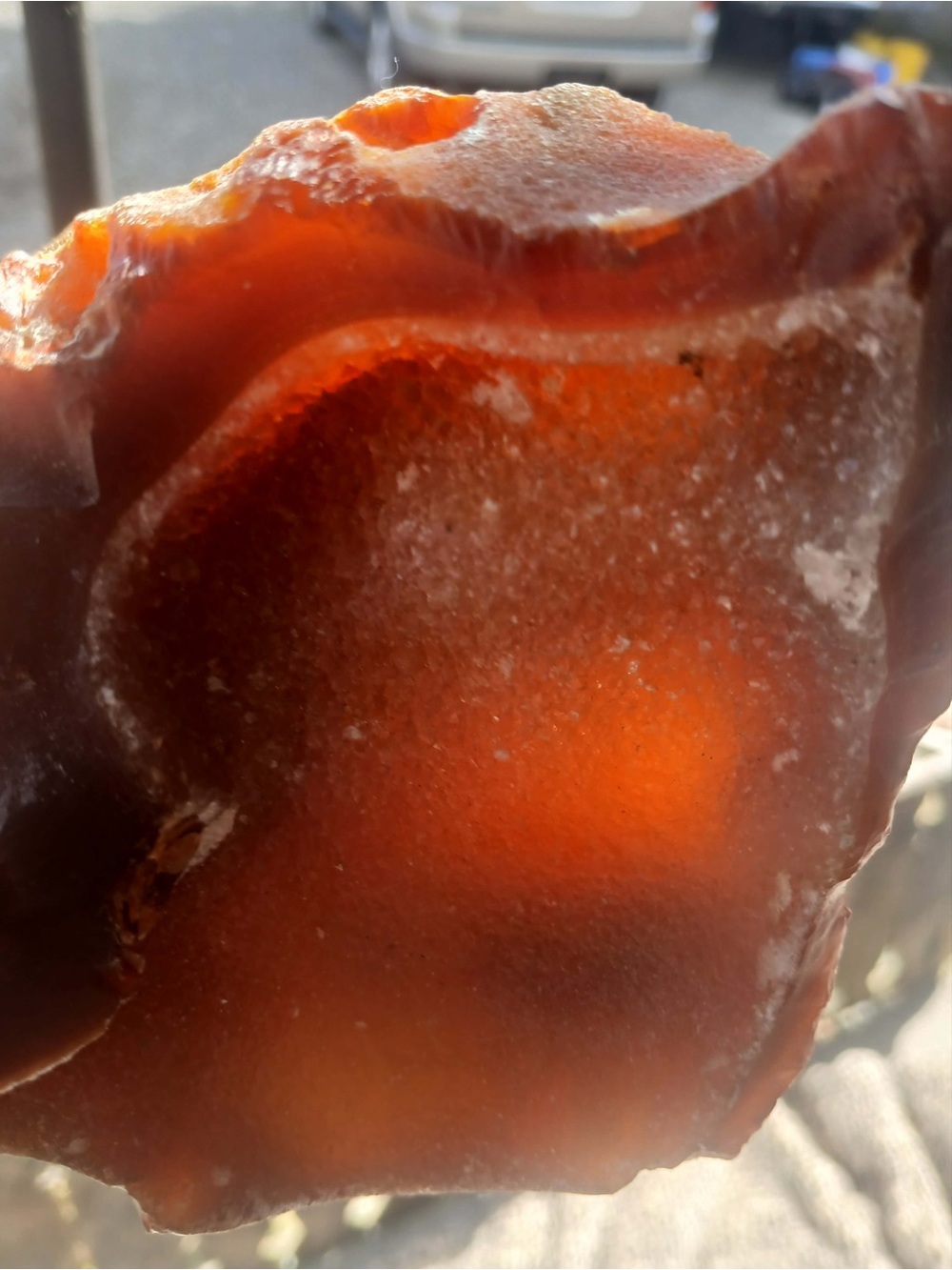 Natural Orange Carnelian Decorative Stone 2lbs of beautiful SW Washington gemmy!